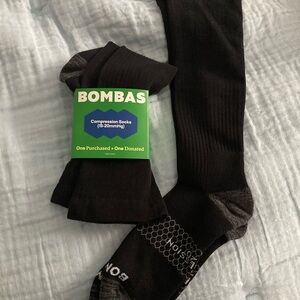 Bombas Black Compression Socks
